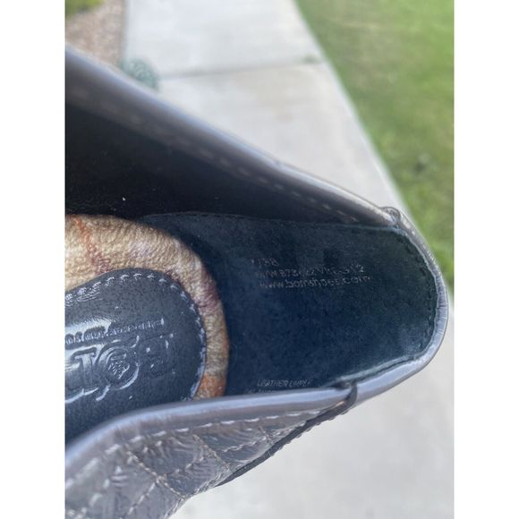 Born Leather Quilted Flats - Size 38/7- Gray - Picture 4 of 8